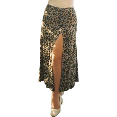 Women Skirt Wraps Fashion Casual Split Beach Long Ladies Leopard Flower Skirts Printed  High Waist Female Side Open Summer Skirt Cheetah print