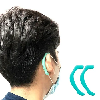

2Pcs Mouth Mask Earband Extension Strap Face Cover Ear Grips Extension Hook Soft Plastic Ear Band Extension Auxiliary Device