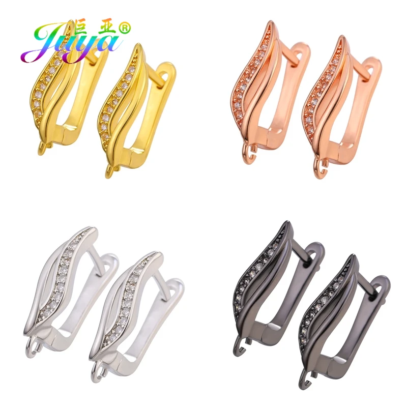 Аксессуары для сережек Juya DIY декоративные золотистые/Серебристые серьги крючки
