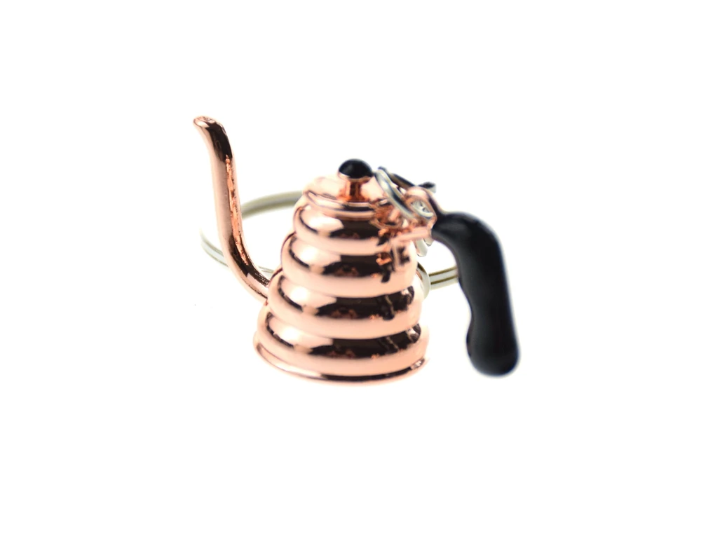 KC304 golden kettle Кофейные серии брелки для кофе-мини barista коллекция для любителей кофе эспрессо Брелки Аксессуары - Цвет: KC304 golden kettle