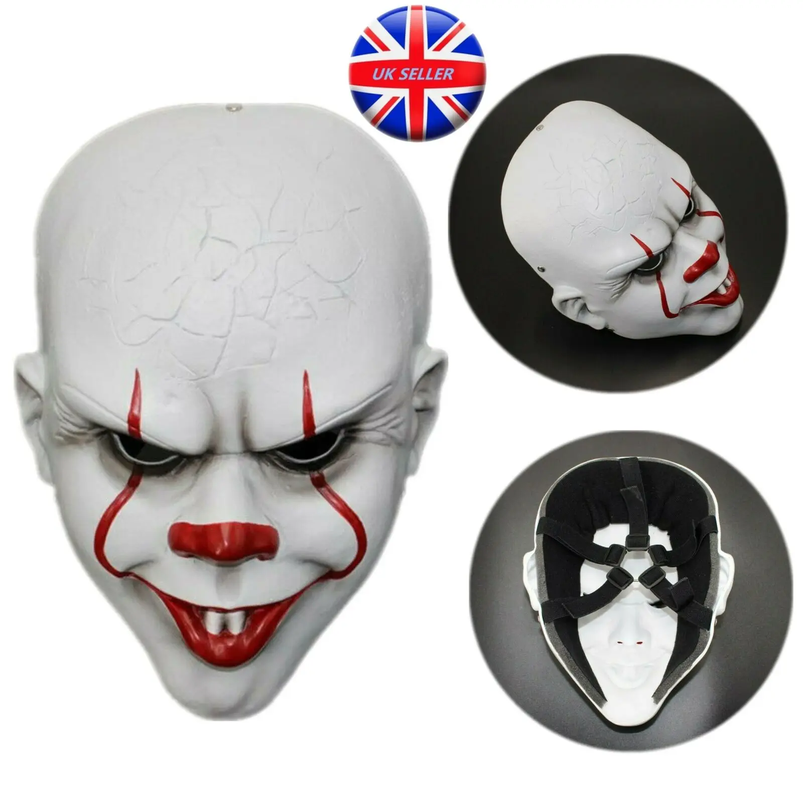 Хэллоуин Стивен Кинг это Маскарадная маска Pennywise полимерный шлем Необычные Вечерние Маски на Хэллоуин