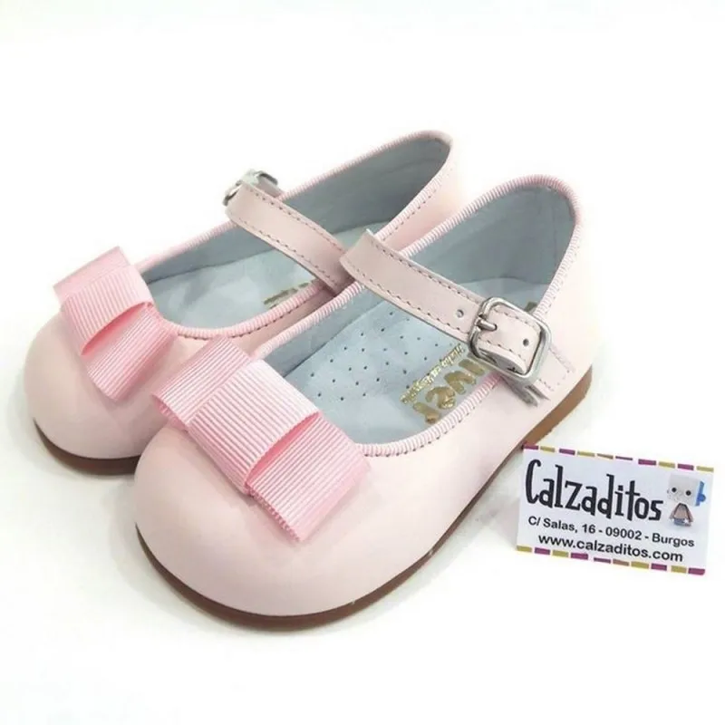 Mary Janes Rosa Pelliccia Bambino Con Allacciatura, Gulfegato