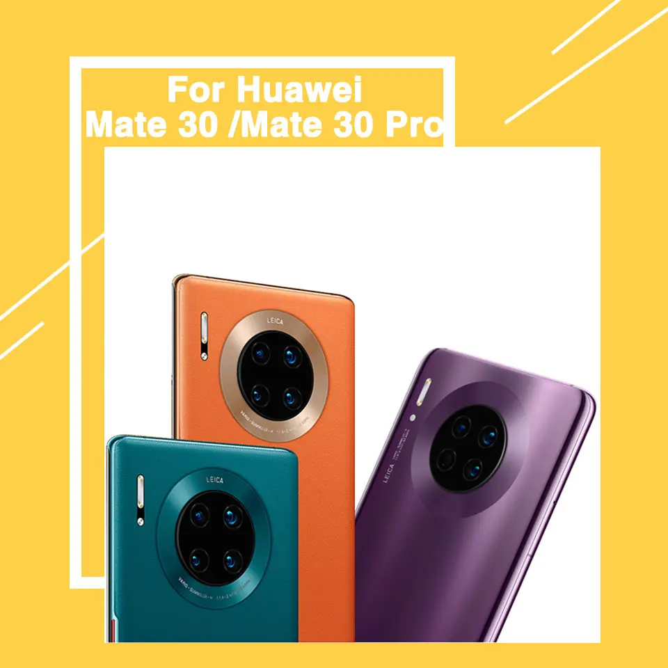 Чехол для задней крышки mate 30 pro для huawei mate 30/mate 30 Pro, чехол для задней стеклянной двери с объективом