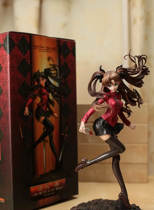 Фигурка Fate Stay Night tohsaka Rin аниме модель куклы украшение ПВХ Классическая коллекция Статуэтка детские игрушки 25 см