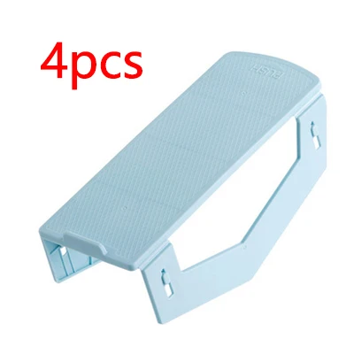 4pc blue Стойка для обуви Съемный органайзер для обуви шкаф стенд стеллаж для хранения обуви компактный шкаф держатель для обуви - Цвет: 4pc blue