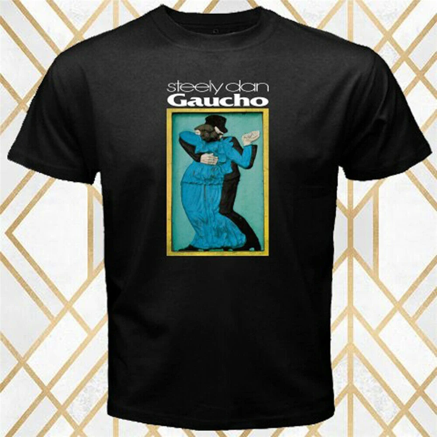 Steely Dan Rock Band Legend Gaucho Album Men'S Black T-Shirt Size S - 3Xl Unisex Loose Fit Tee Shirt | Мужская одежда