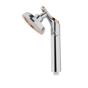 

One-button Water Stop Pressurized Household Shower Modes Big Panel Round Chrome Rain Shower Head Water Saving Rain Shower Head