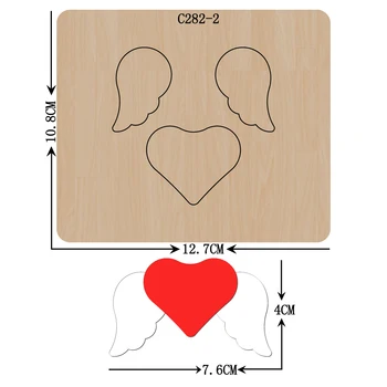 

New Angel, love, heart Wooden die Scrapbooking C-282-2 Cutting Dies