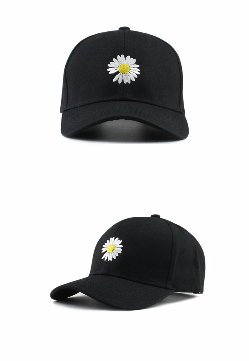 new cotton baseball cap chrysanthemum pattern caps men women Rose embroidery cap outdoor adjustable sports hat EXO GD pmo cap