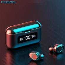 New Wireless Bluetooth Earphone With LED Display 2000mAh Charging Case Headphones TWS Sports Waterproof Earbuds Touch Control