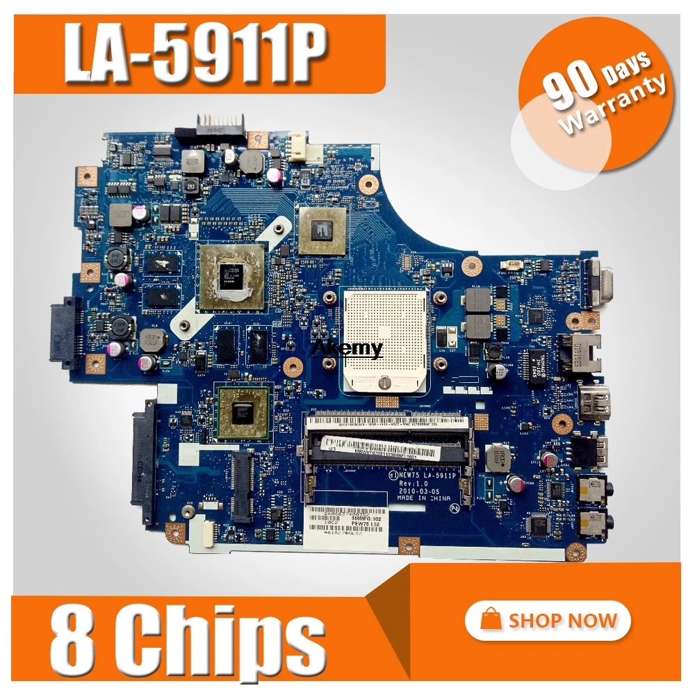 La placa base del ordenador portátil para Acer ASPIRE 5551G 5552G ...