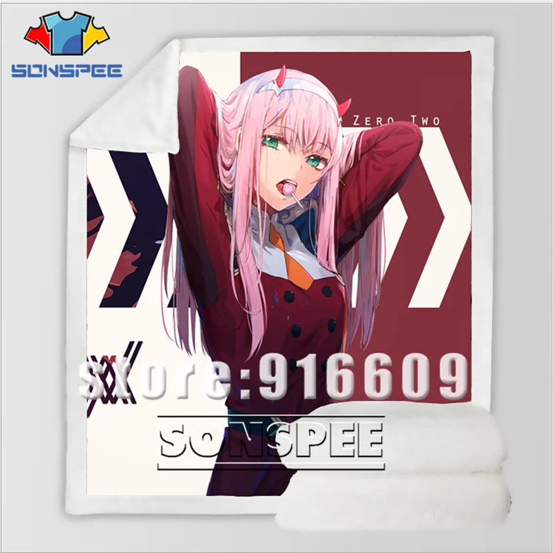DARLING in the FRANXX Zero Диван Постельные принадлежности бархат узорчатый офис Harajuku зимнее теплое Покрывало Постельное белье путешествия одеяло Стёганое одеяло