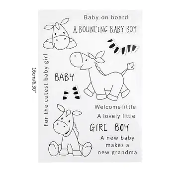

Donkey Silicone DIY Clear Stamps Scrapbooking for Photo Album Paper Card Crafts Decor