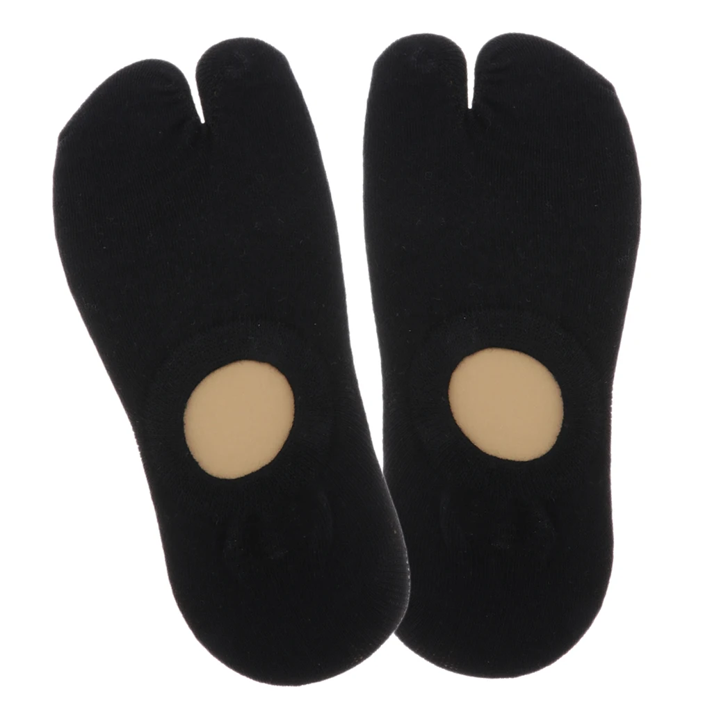 1 пара носков унисекс Мужские Женские таби Сплит 2 пальца носки с низким вырезом хлопковые носки