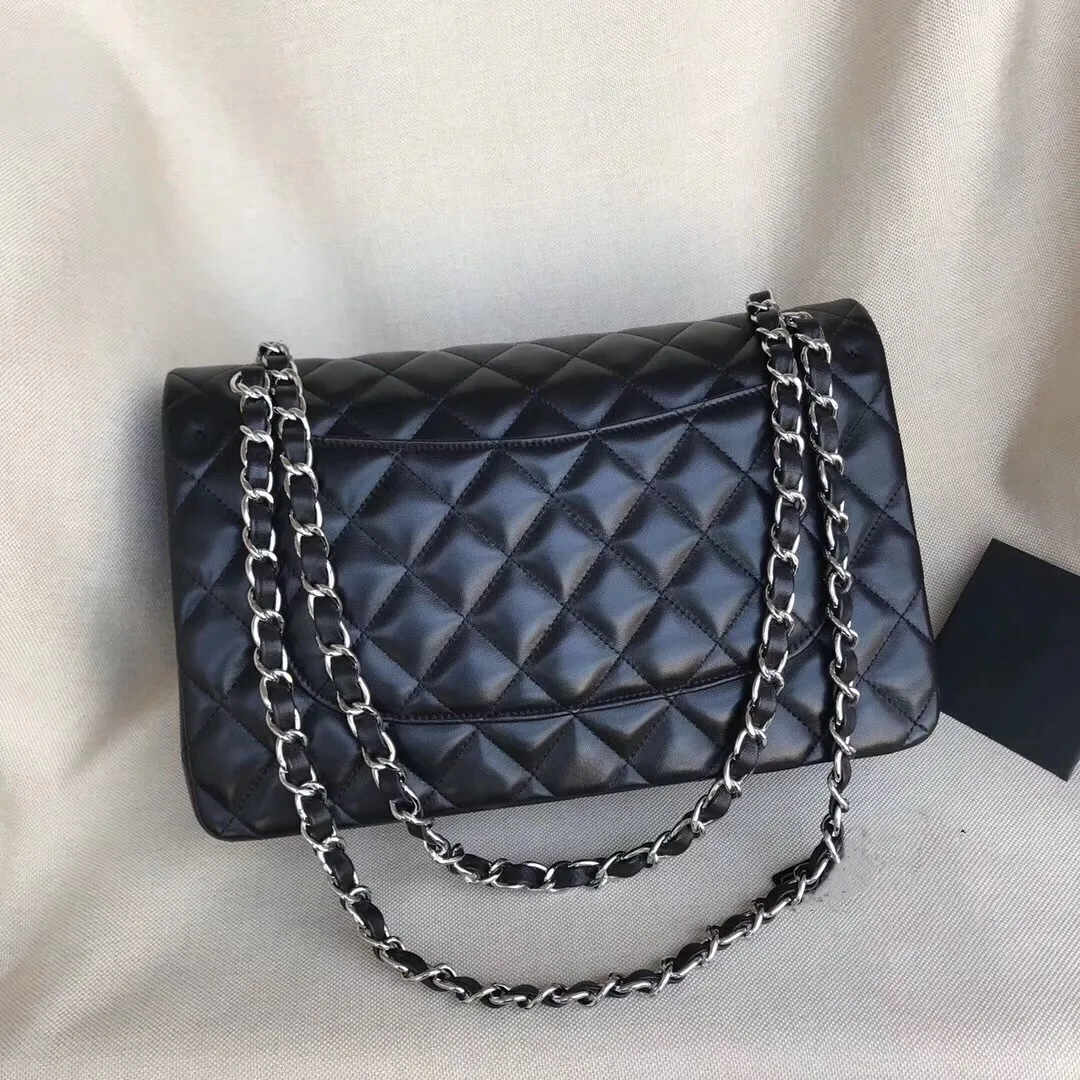 

Women's Luxury Designer Quilted Elegant Retro Shoulder Bag Chain Flap Crossbody Bag Handbag Office Daily Fashion Caviar Black