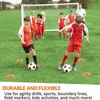 Set of 50 Agility Soccer Cones With Carry Bag Logo Disc And Holder For Training Football Kids Sports Field Cone Markers 3