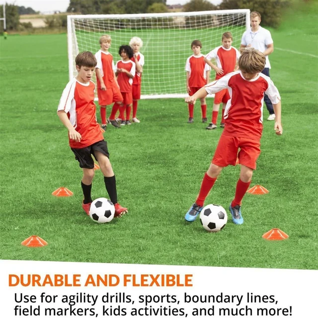 Set of 50 Agility Soccer Cones With Carry Bag Logo Disc And Holder For Training Football Kids Sports Field Cone Markers 3