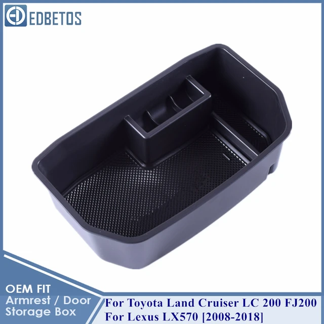 For Toyota Land Cruiser LC 200 FJ200 and Lexus LX570 Center Console Storage Box Armrest Box Organizer Accessories 2008-2018 2008-2018 Cruiser