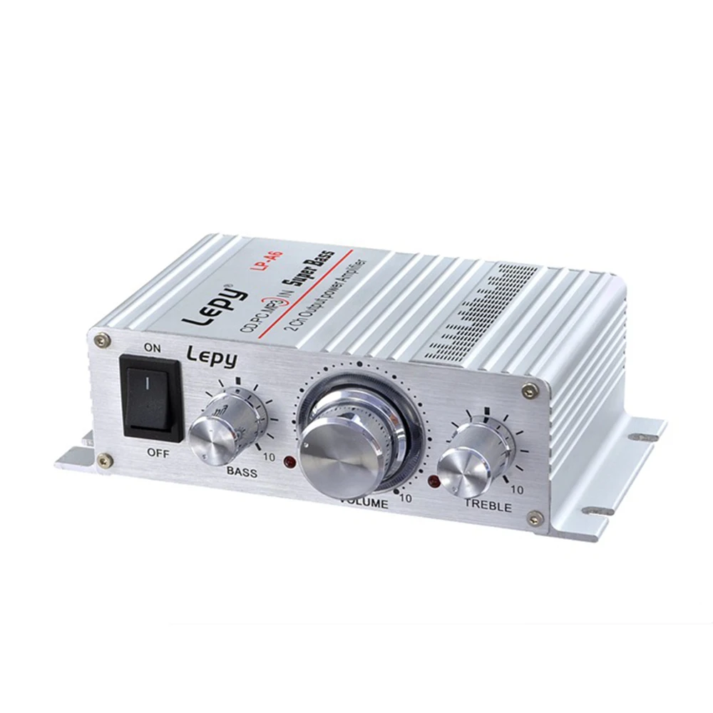 Amplifier Digital Player 2CH HiFi Stereo Audio Car Home For Mobile Phone MP3 MP4 PC Support Volume Control