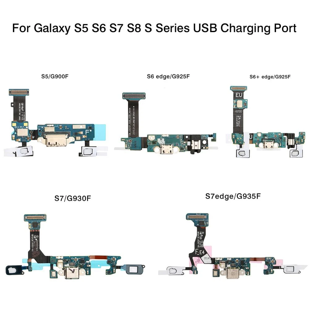 100 Original Charging Usb Port For Samsung Galaxy S5 G900f S6 G920f S6 Edge G925f S6edge G928f S7 G930f S7edge G935f Flex Cable Mobile Phone Flex Cables Aliexpress