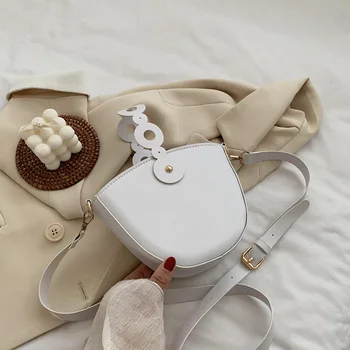 

Wholesale bag new 2020 trendy one shoulder messenger shell saddle bag female fashion wild niche design handbag