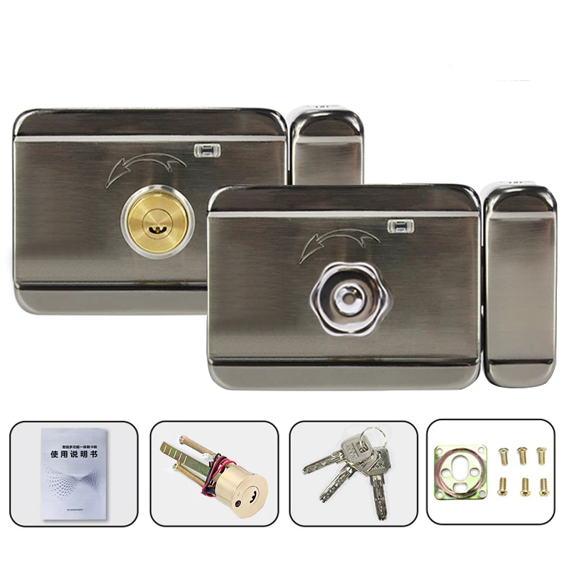 kaliteli elektrikli ustten kilit 12v cift akilli kilit otomatik giris kapi kilidi kapi erisim kontrol sistemi xm 3000 aliexpress security protection
