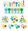 41 Pcs Creative 3D Plastic DIY Mold Modeling Kit Color Play Clay Model Sculpture Tool for Children Learning Education Toy 6