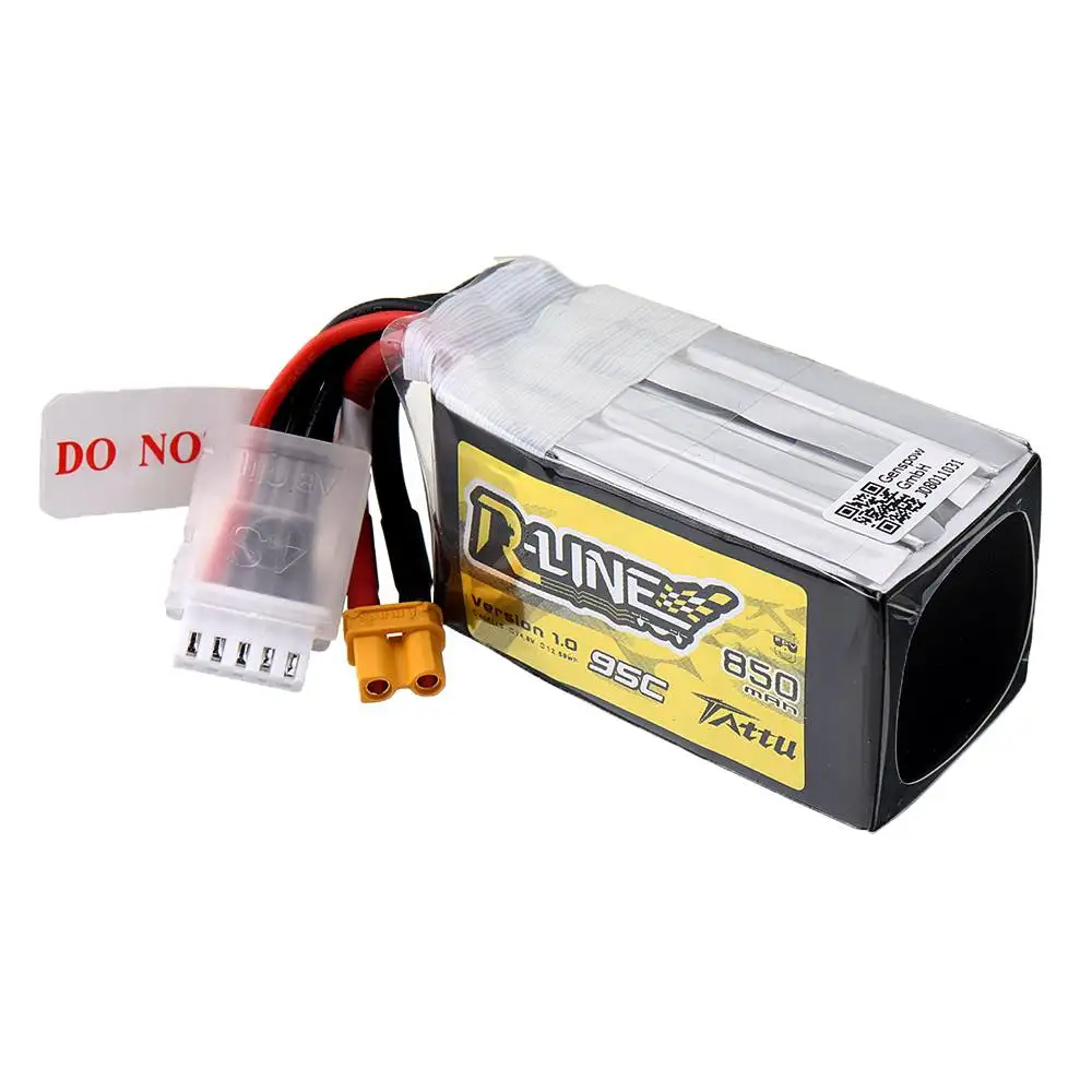 Высокое качество tantu R-Line V1.0 14,8 V 850mAh 95C 4S1P Lipo батарея XT30 Разъем для RC гоночного дрона DIY аксессуары Запасная часть