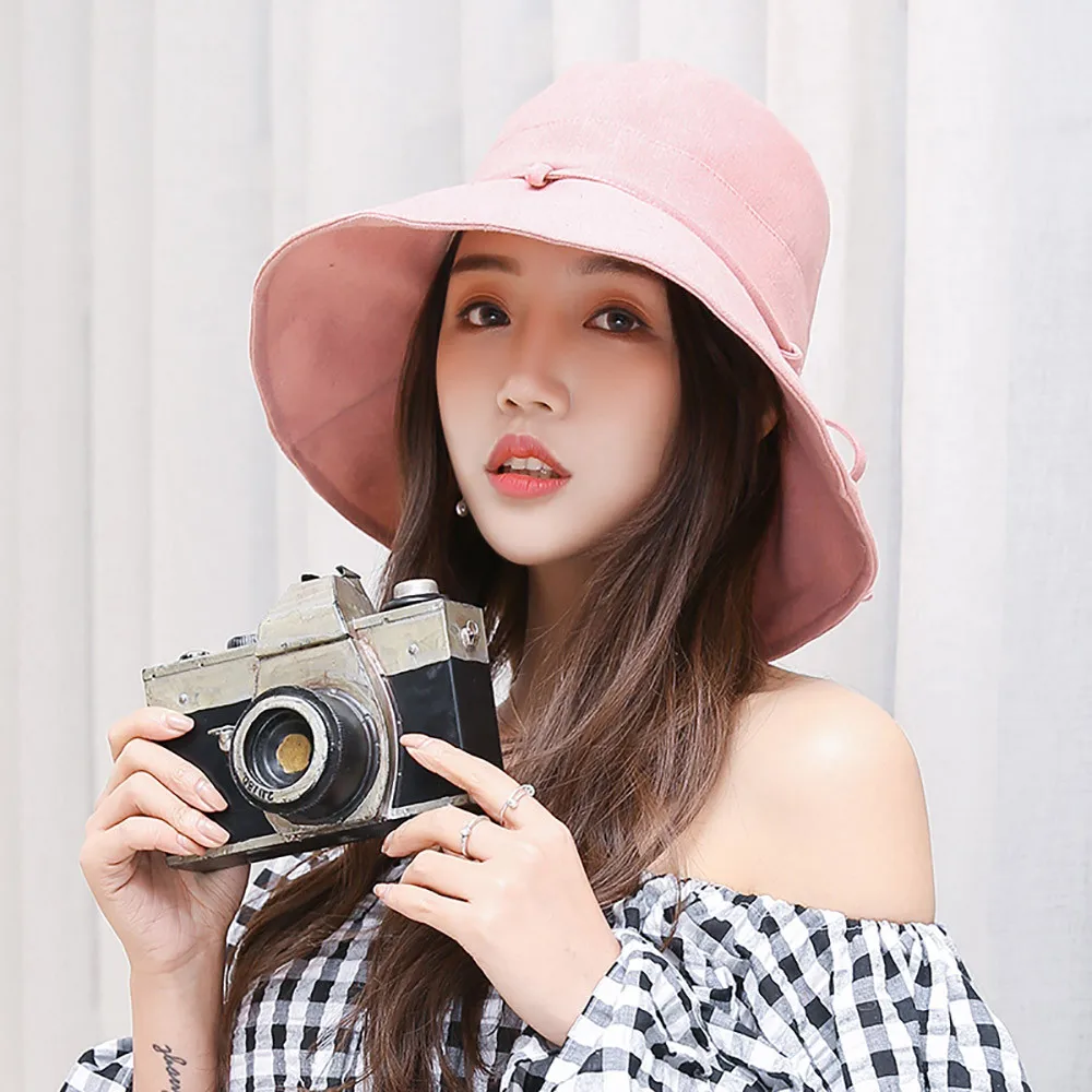 Ladies Hats Foldable Outdoor Leisure Shade Sun Protection Hat Folding sun hat Fishing Cap Fashion Beach 2019 | Спорт и развлечения