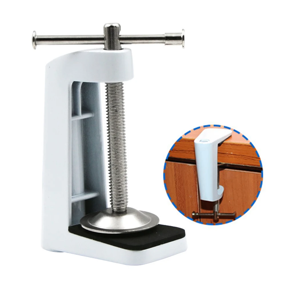 

Holder Anti Slip Tools Stainless Steel Accessories Portable Table Lamp Hardware Clamp Swing Arm Bracket Desk Home Fixed Base