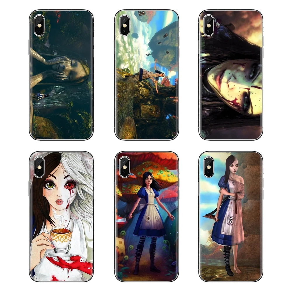 Аниме Alice Madness Returns для девочек Xiao mi 4 5 5s 6 A1 A2 5X6X8 9 Lite SE Pro Max Mix 2 3 2S силиконовый чехол