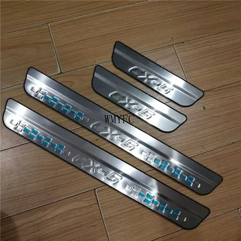 

Stainless Steel Door Sill Scuff Plate Welcome Pedal for Mazda Cx5 CX-5 KF 2018 2019 2020 2021 Car Styling 4pcs