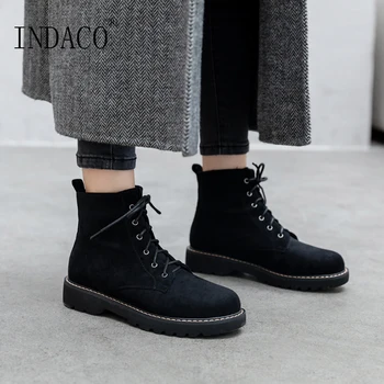 

Women Boots 3cm Winter Boots Women Shoes Woman Motorcycle Martin Shoes Big Size