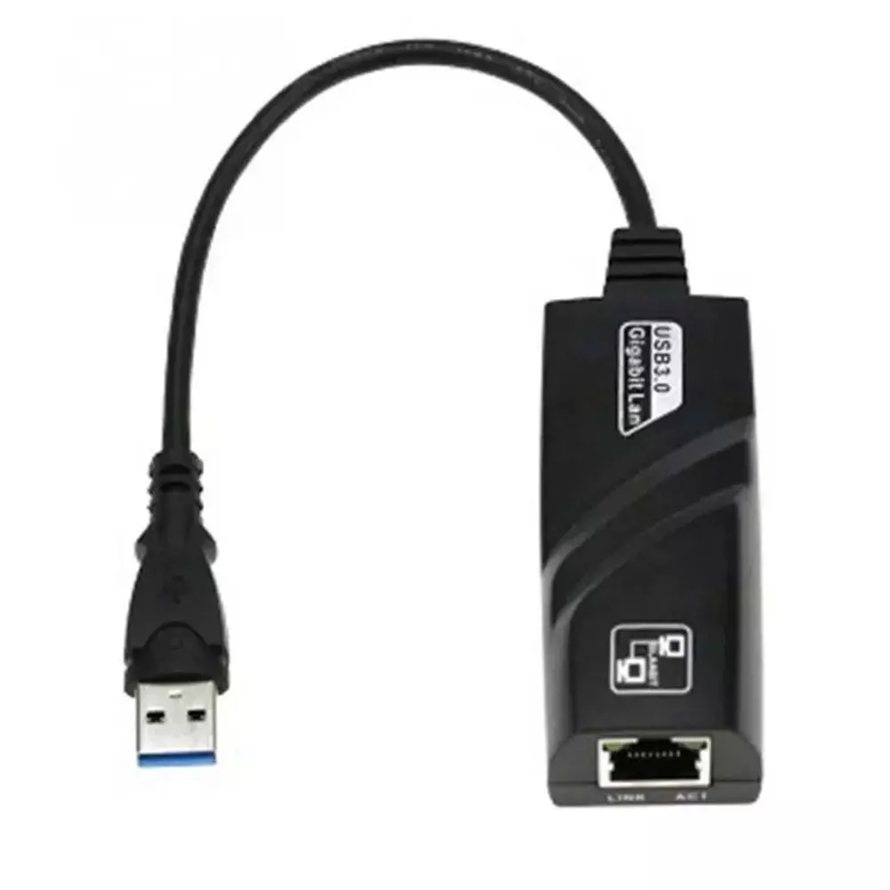 Черный Plug And Play передача простая установка быстрый высокоскоростной гигабитный Ноутбук аксессуар компьютер USB3.0 к RJ45 сетевой адаптер