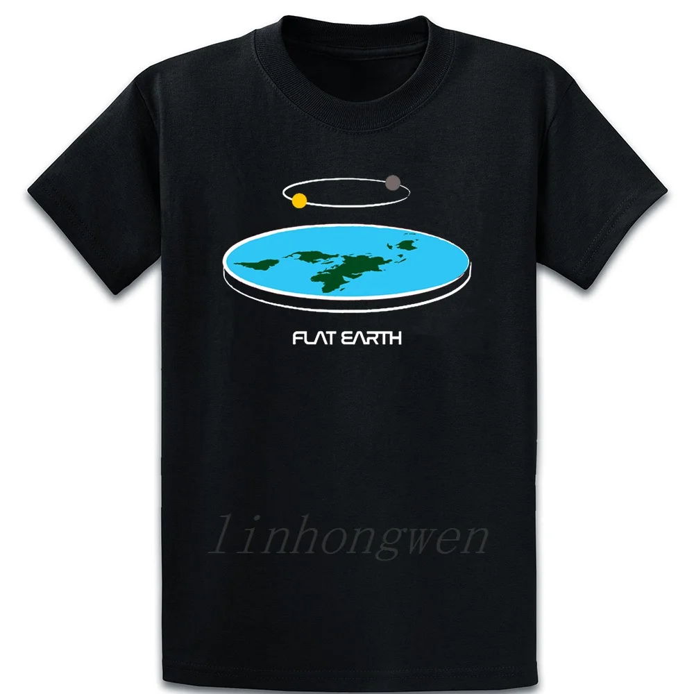 Flat Earth Theores Diagram T Shirt Building Spring Over Size S-5XL Short Sleeve Personalized Slim Pictures Fit | Мужская одежда
