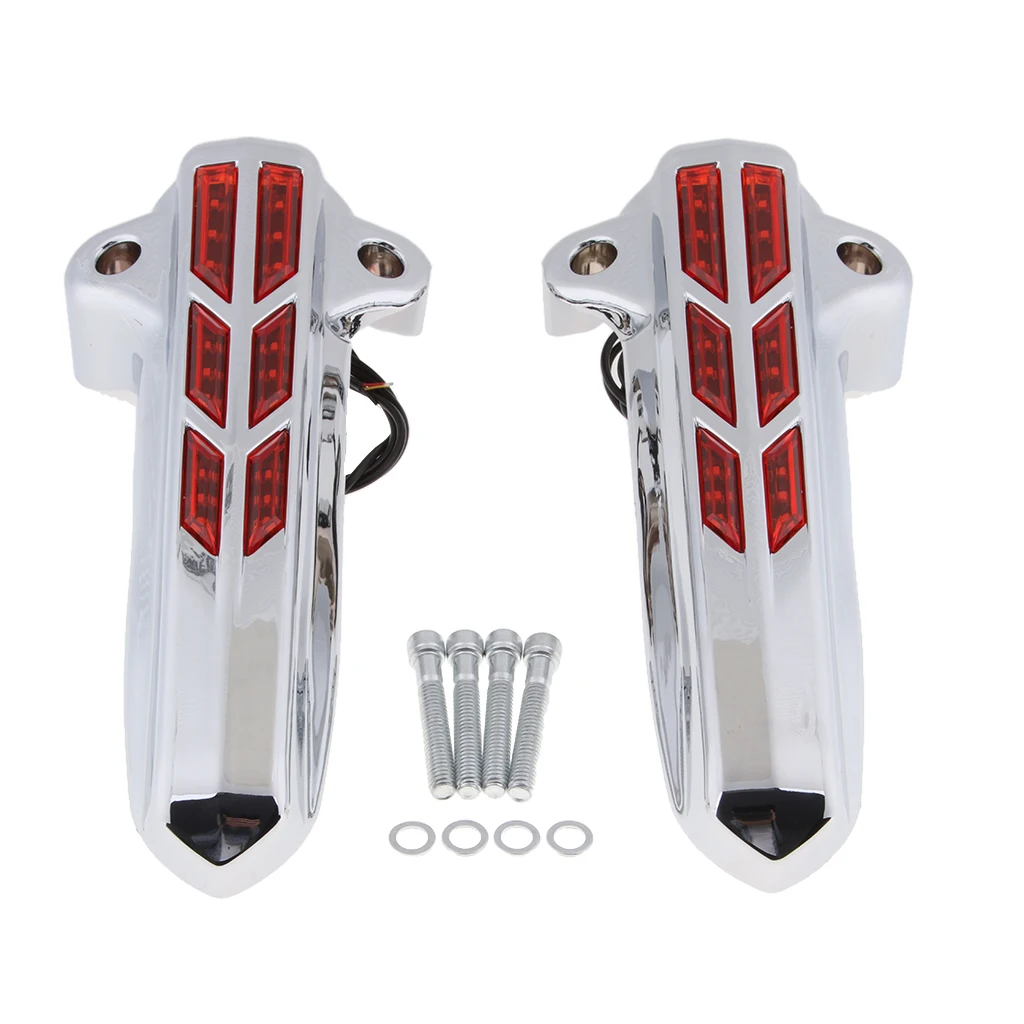 1 Pair LED Lower Fork Leg Covers for Harley FLHT FLHX FLHR 2014 2015 2016 2017 2018