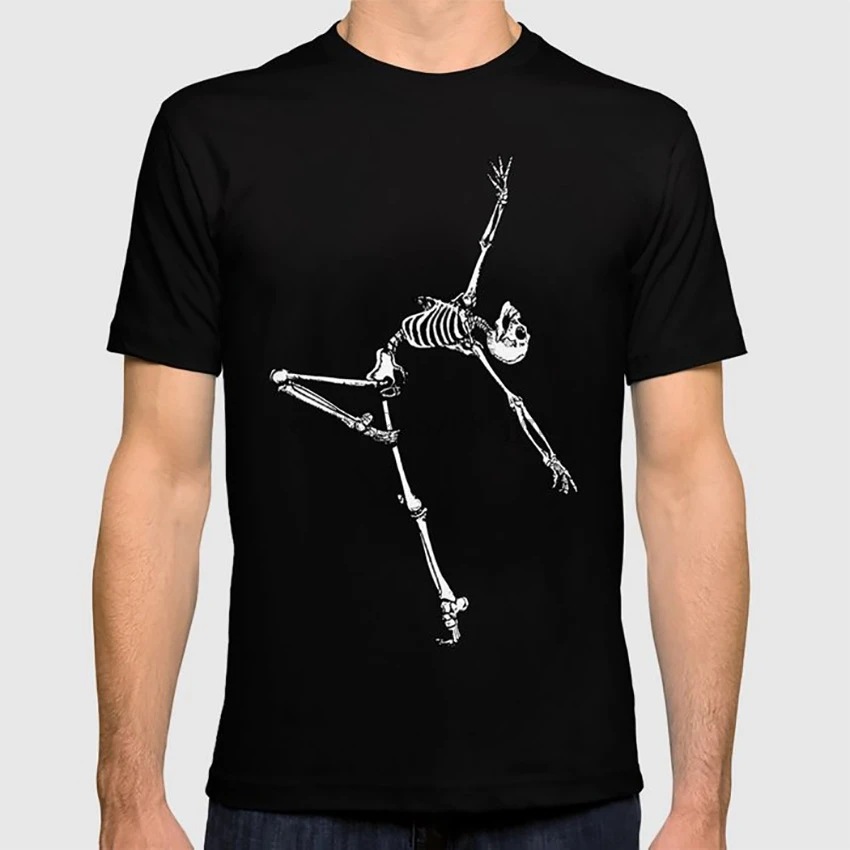 Ballet Skeleton T shirt skeleton skull dancing human horror ghost dance | Мужская одежда