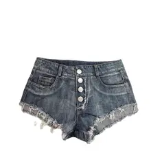 2021 nova sexy botão jeans shorts jeans magro shorts sólidos azul preto s m l estilo de verão