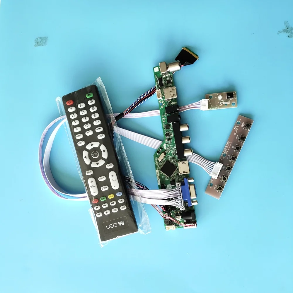 kit for LP140WH4(TL)(B1) 14&quot remote VGA USB 40pin LVDS Controller board driver TV AV 1366X768 Screen panel LCD LED | Компьютеры и