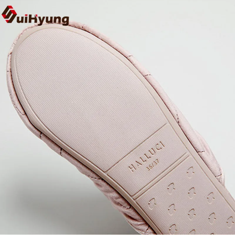 Ceny Suihyung nowa kobieta kapcie jesienne zimowe pantofle domowe miękkie ciepłe antypoślizgowe buty wewnętrzne kobiety sypialnia klapki dom slip On