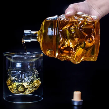 

Magic Aerator Wine Glasses Accessories Storm trooper Helmet Cool Star Wars Whiskey Decanter Crystal Glass Wine Decanter Bottle