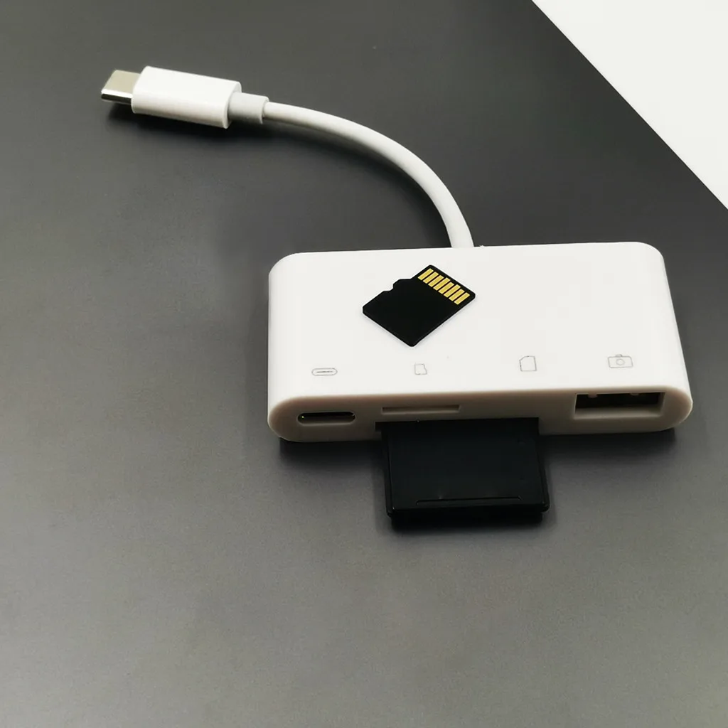 Ouhaobin 4 в 1 USB 3,1 type-C кард-ридер для SD/TF/USB/type C концентратор адаптер ПК высокоскоростной USB 3,1 передача данных до 5 Гбит/с