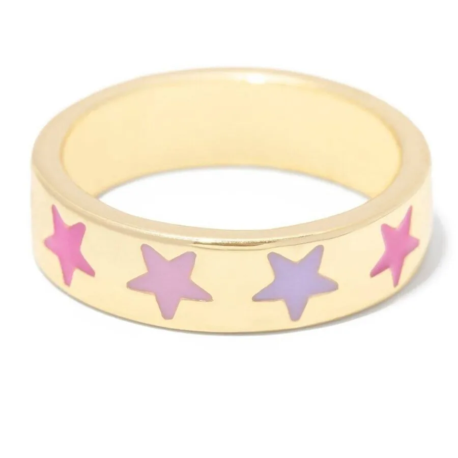 Smile Gal Ring Alien Flower Queen Rings Namel Thick Ring Size Luxury Spring Fine Lucky Jewelry Heart Clouds Rings for Women Gift - Image 5