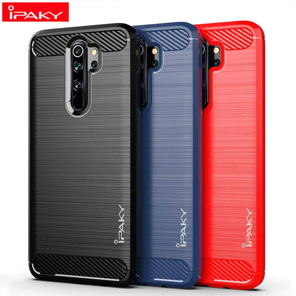 

IPAKY Armor Phone Case Silicone Cover On For Xiaomi Redmi Note 8 8T Pro Note8 Note8T 8Pro T Global 6/8 64/128 GB Xiomi Bumper