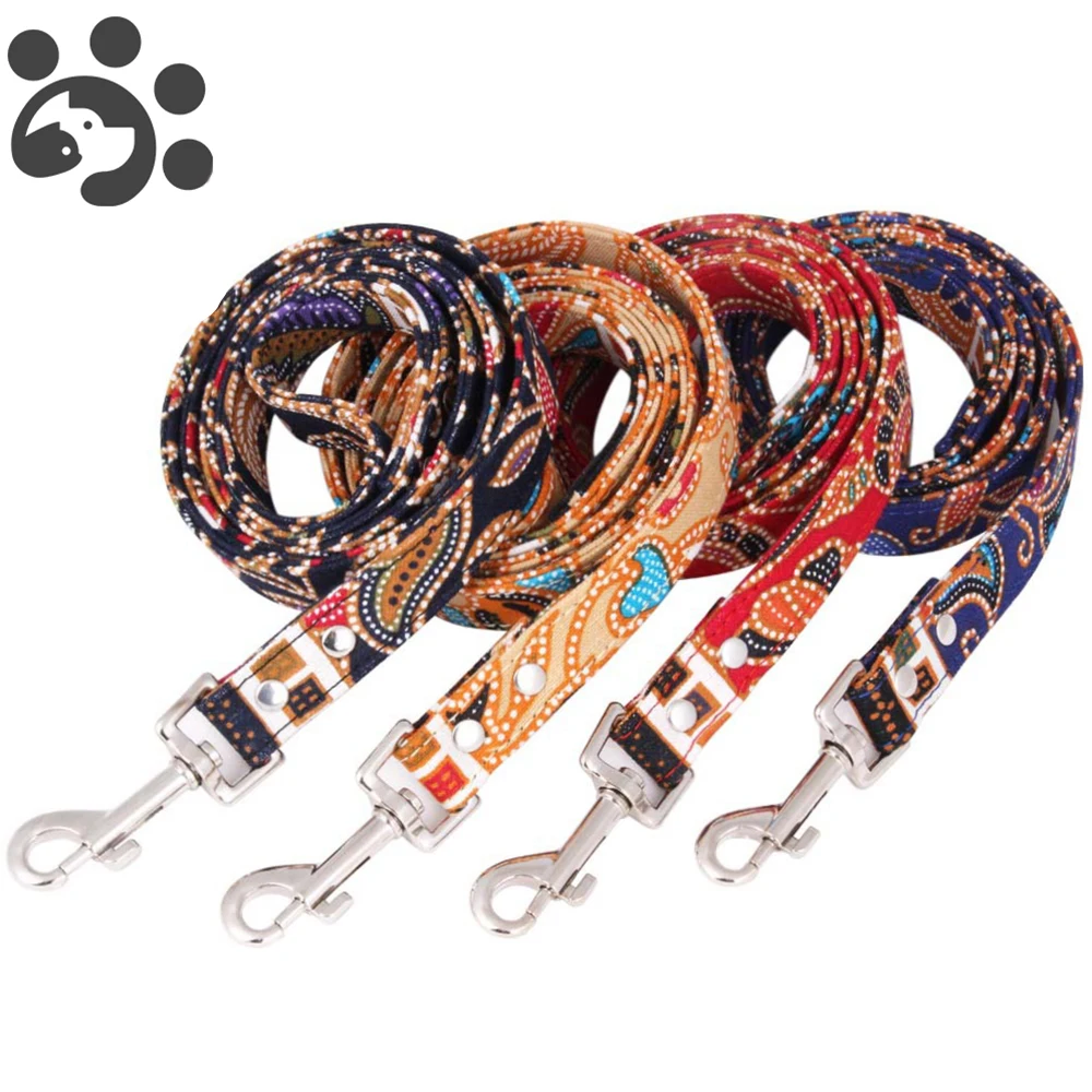 

Dog Leash Adjustable Bohemia Style Pet Dog Leashes for Large Small Dogs Puppy Cloth Cotton Rope Leash for Dogs Correa para Perro