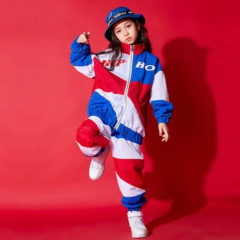 

Jazz Dance Costumes Kids Hip Hop Rave Outfits Street Dance Performance Clothing Boys Girls Practice Wear Sport Clothes DC3814