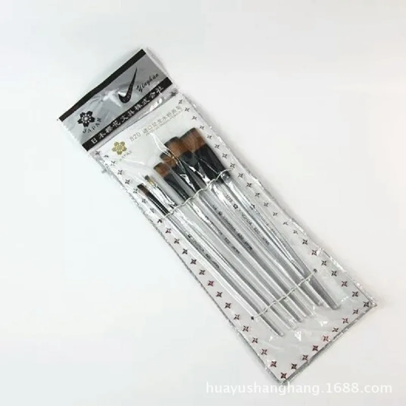 

820 Nylon Gouache Pen Transparent Rod Gouache Pen Painted Pen 6 zhi zhuang shui Chalk