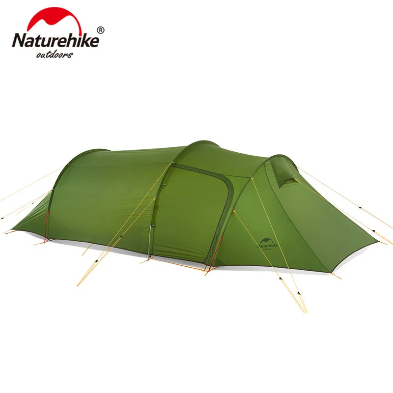Naturehike Ultralight Opalus Tunnel Tent for 2~4 Persons 20D/210T Fabric Camping with Free Footprint NH17L001-L | Спорт и
