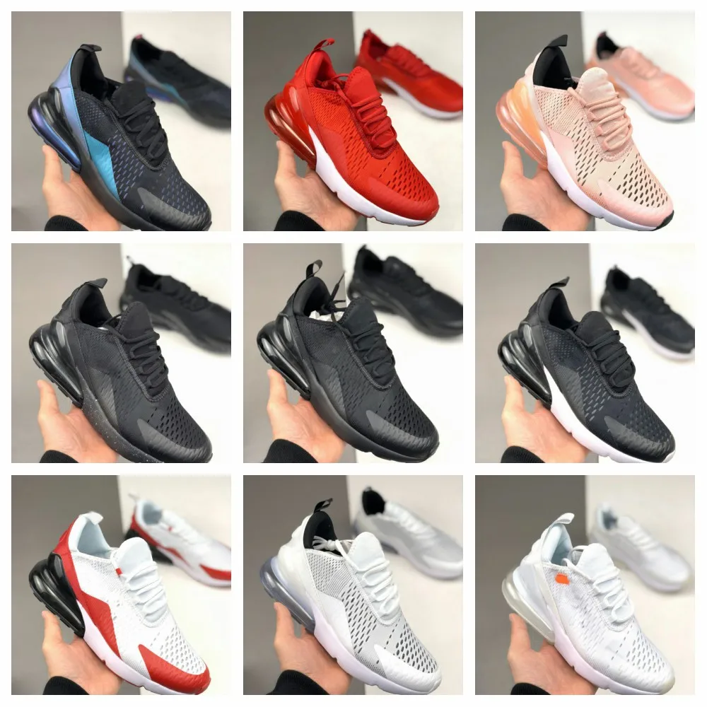 

2020 The new air or max 270 Matching running shoes Men's black and white trainers Women's breathable sneakers