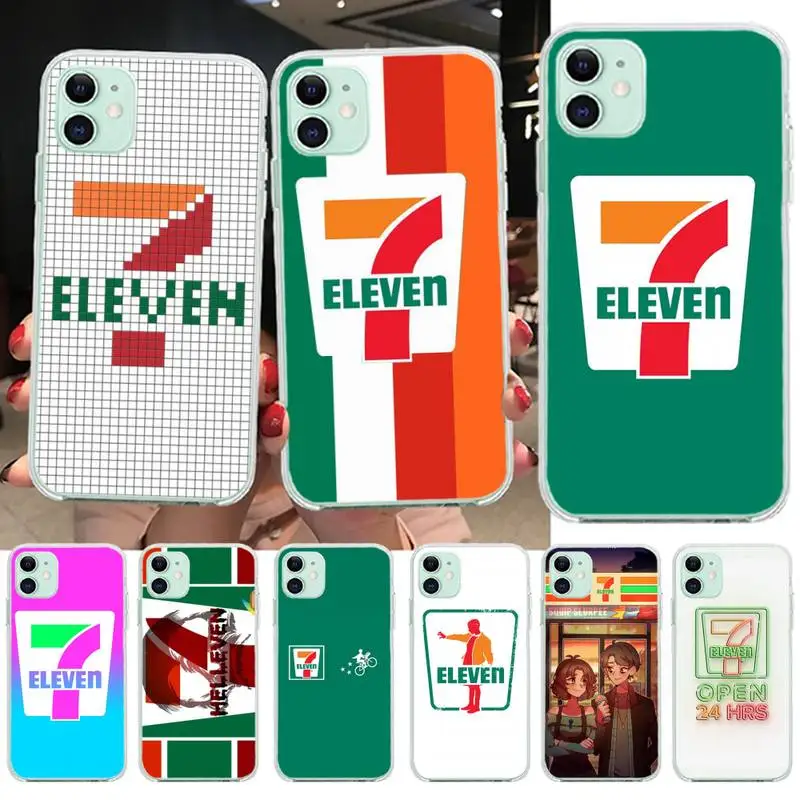 7-eleven Cover Black Soft Shell Phone Case for iPhone 11 pro XS MAX 8 7 6 6S Plus X 5S SE 2020 XR cover | Мобильные телефоны и